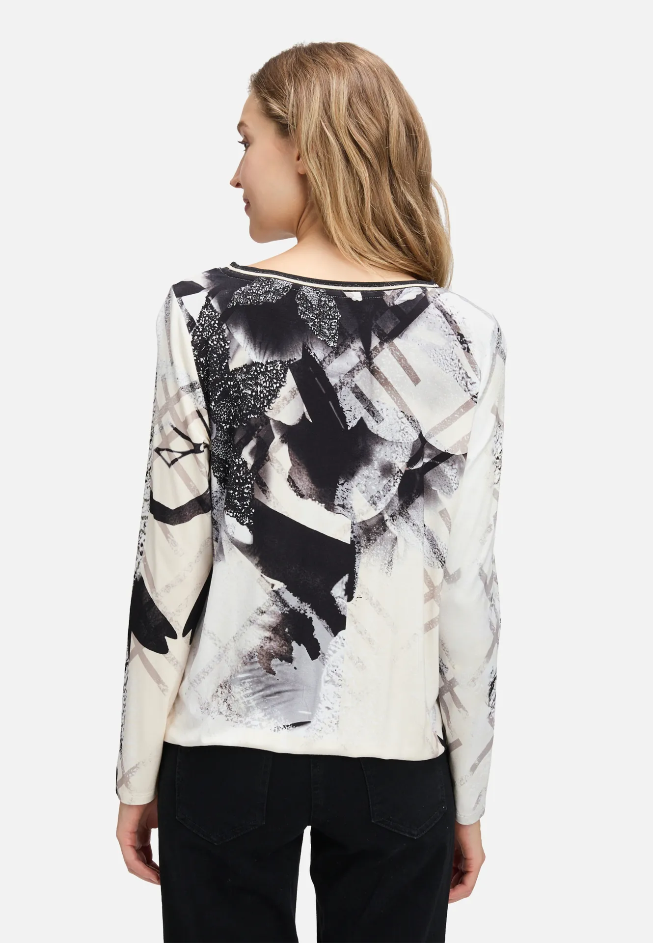 Printshirt mit Gummizug Printshirt mit Gummizug