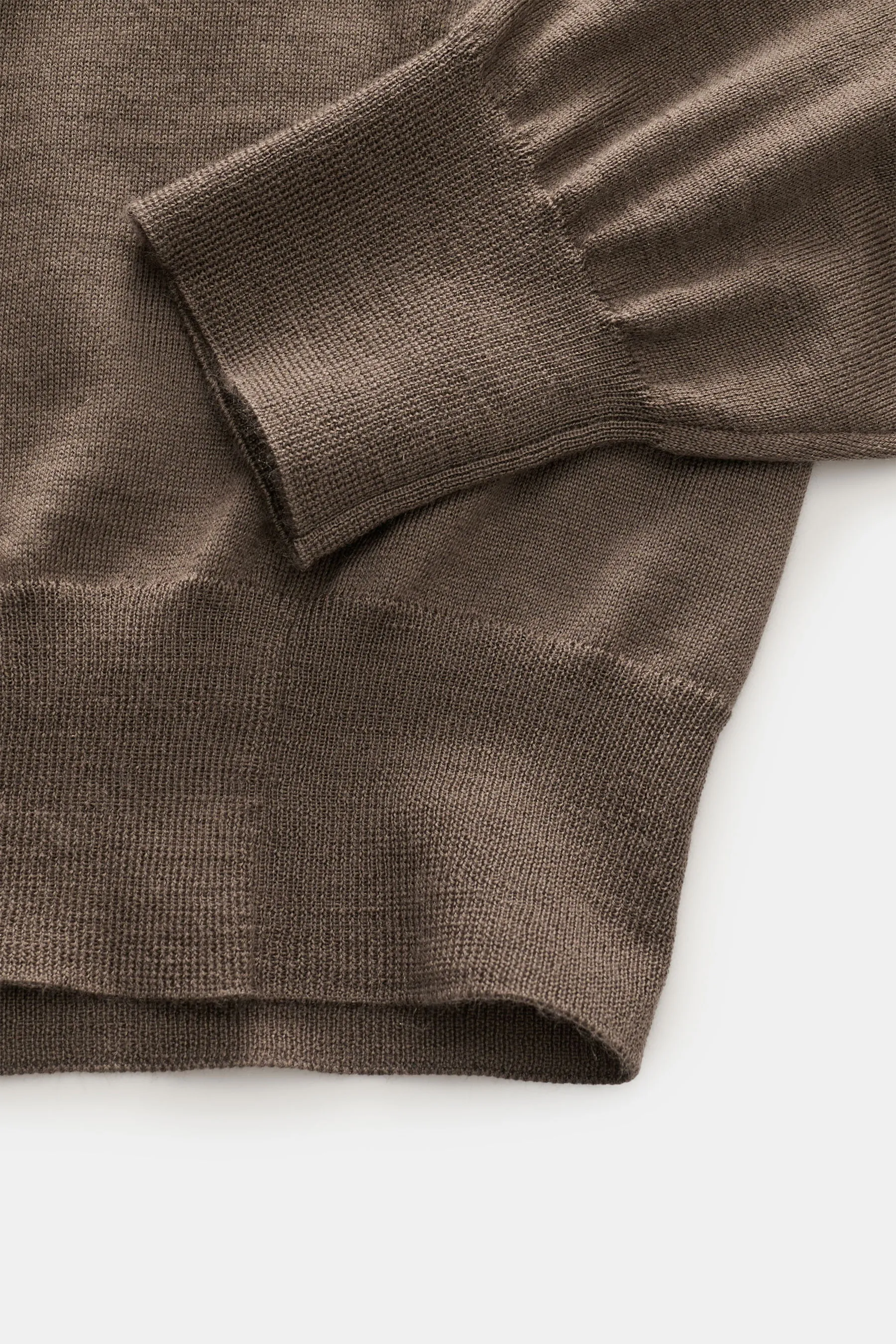 Filippo de Laurentiis - Herren - Feinstrick-Rundhalspullover graubraun – Bild 3