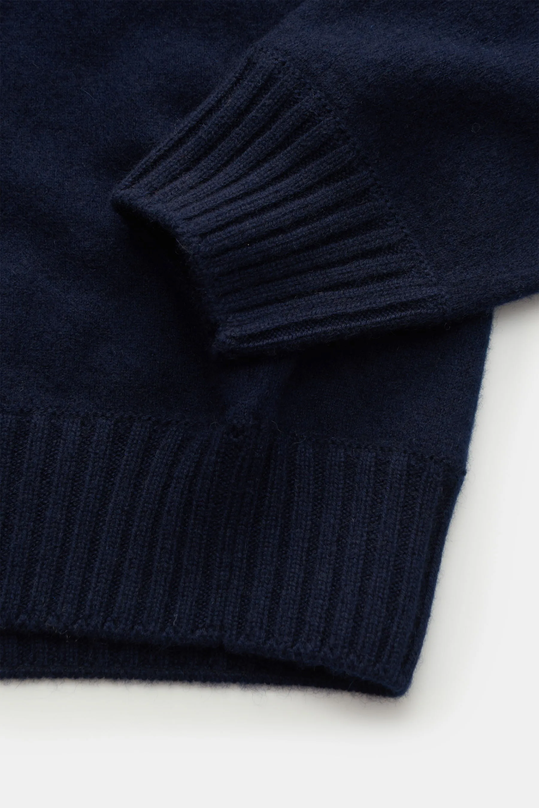 Gran Sasso - Herren - Cashmere Rundhalspullover navy – Bild 3