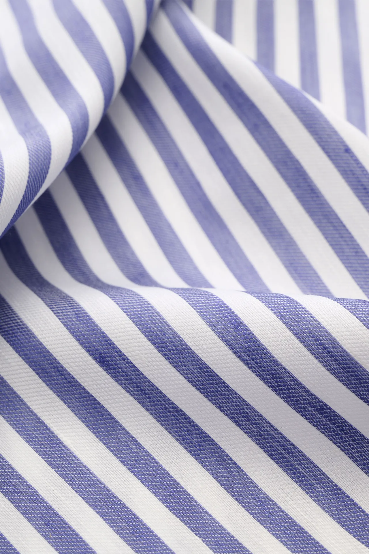 Gherardi - Herren - Casual Hemd Haifisch-Kragen dunkelblau/weiß gestreift – Bild 5