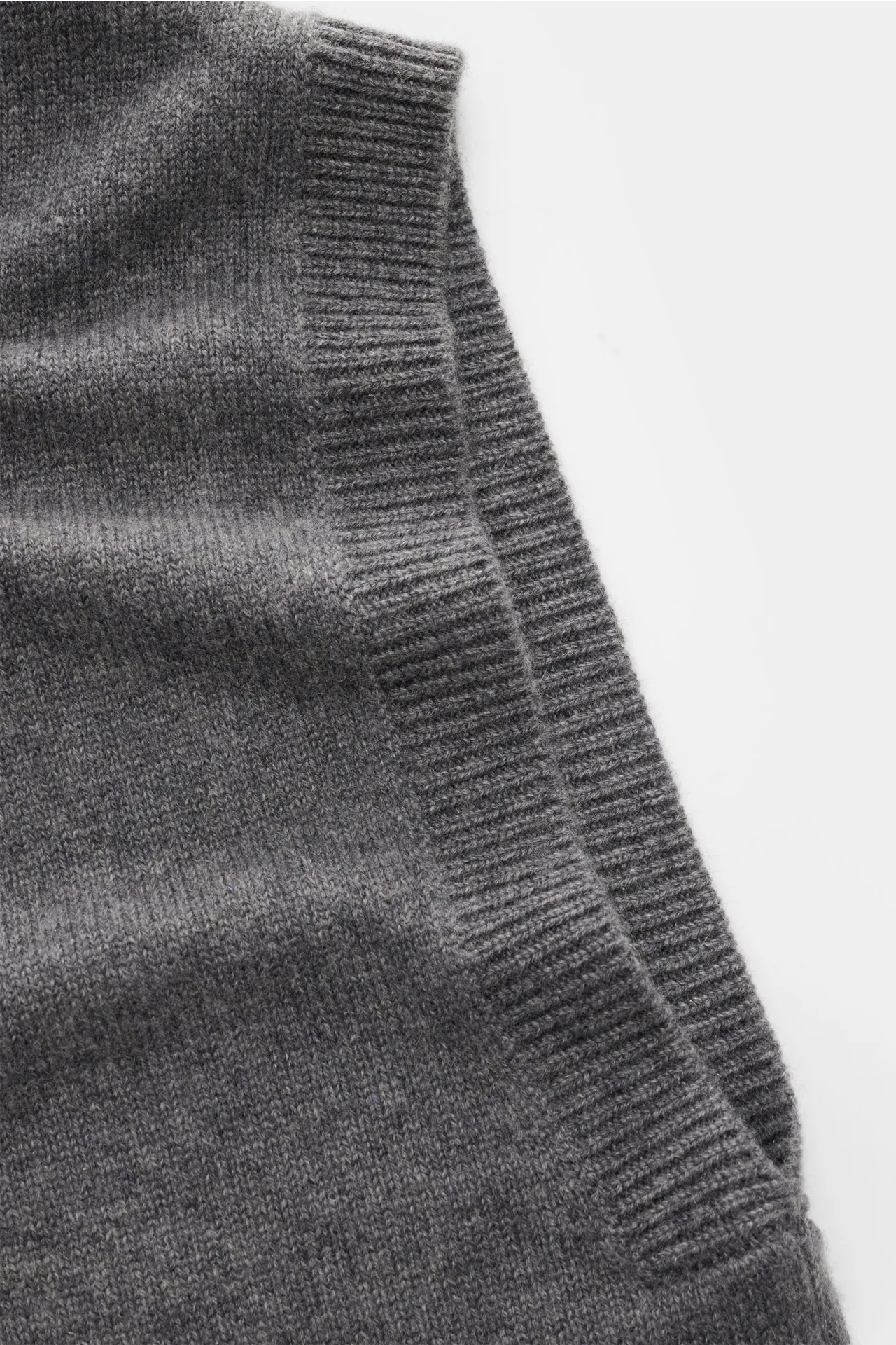 Lisa Yang - Herren - Cashmere Pullunder 'Dennis' grau meliert – Bild 4