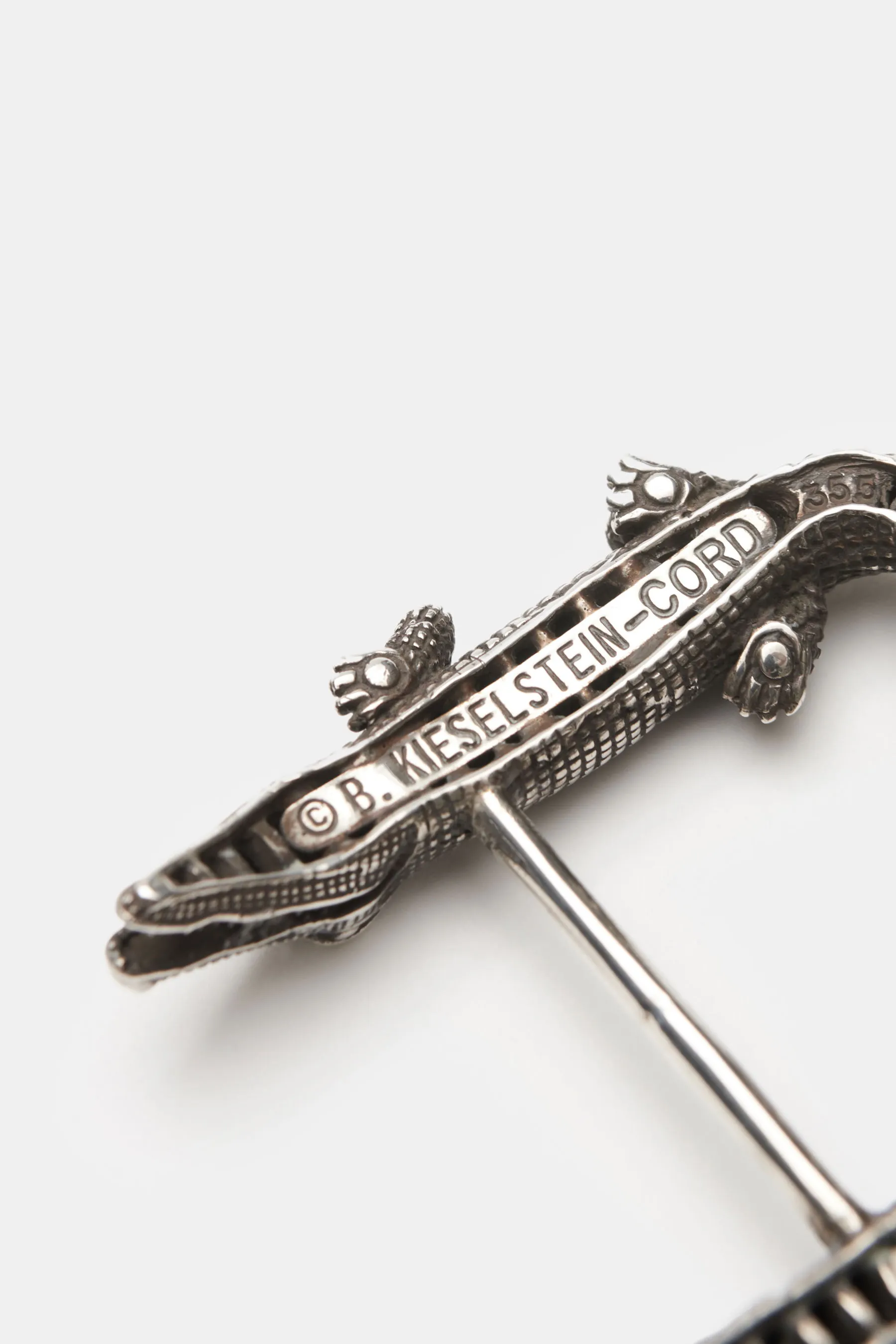 Kieselstein-Cord - Herren - Gürtelschließe 'Alligator' silber – Bild 2