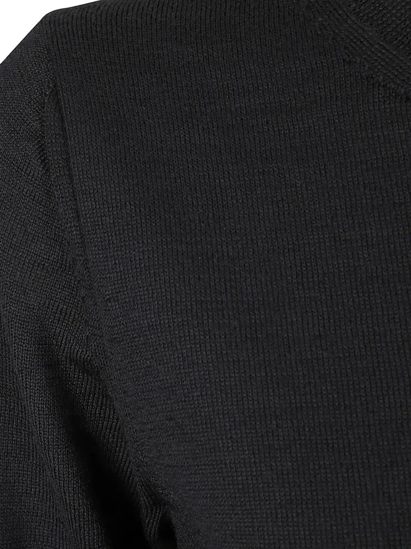 Comme des Garcons - Black Knit Cardigan With Contrasting Button Fasten - Größe S - schwarz – Bild 2