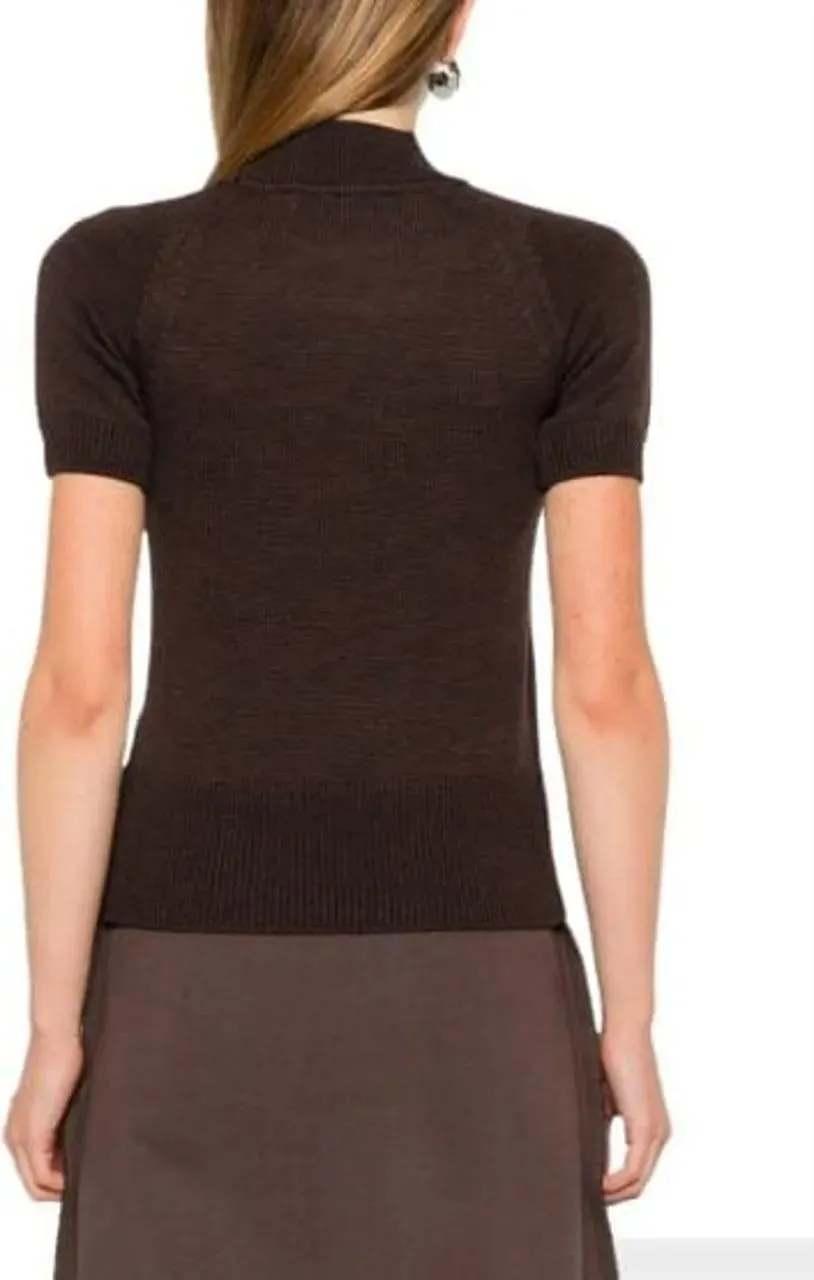 Vivienne Westwood - Bea Turtleneck Top Brown - Größe M - braun – Bild 2