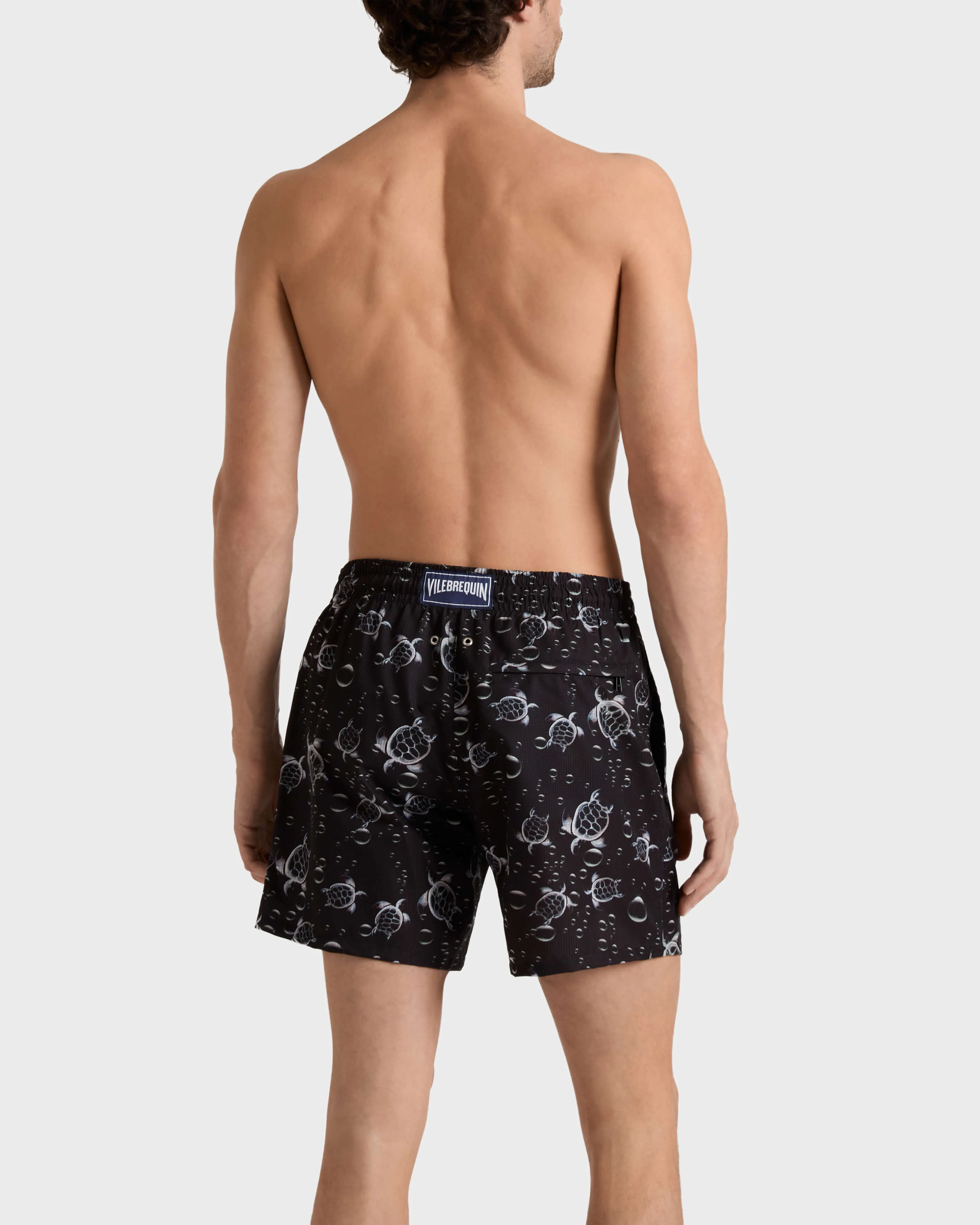 Vilebrequin - Ultraleichte Und Verstaubare Bubble Turtles 3d Badeshorts Mit Mikroperforation Für Herren - Bademode - Mahina - Schwarz - Größe S – Bild 4