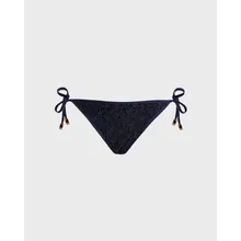 Vilebrequin - Besticktes Bikini-höschen Aus Guipure-spitze Florale - Bademode - Tropez - Blau - Größe M/L Vilebrequin - Besticktes Bikini-höschen Aus Guipure-spitze Florale - Bademode - Tropez - Blau - Größe M/L