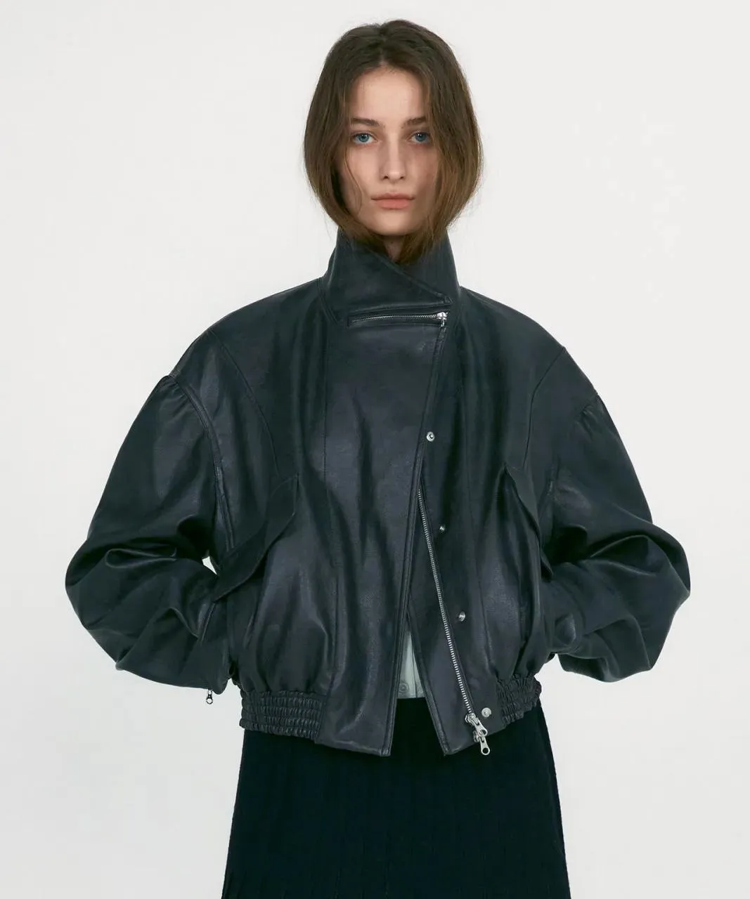 Low Classic - LOW CLASSIC Graue Kunstlederjacke - Größe S - multi Low Classic - LOW CLASSIC Graue Kunstlederjacke - Größe S - multi