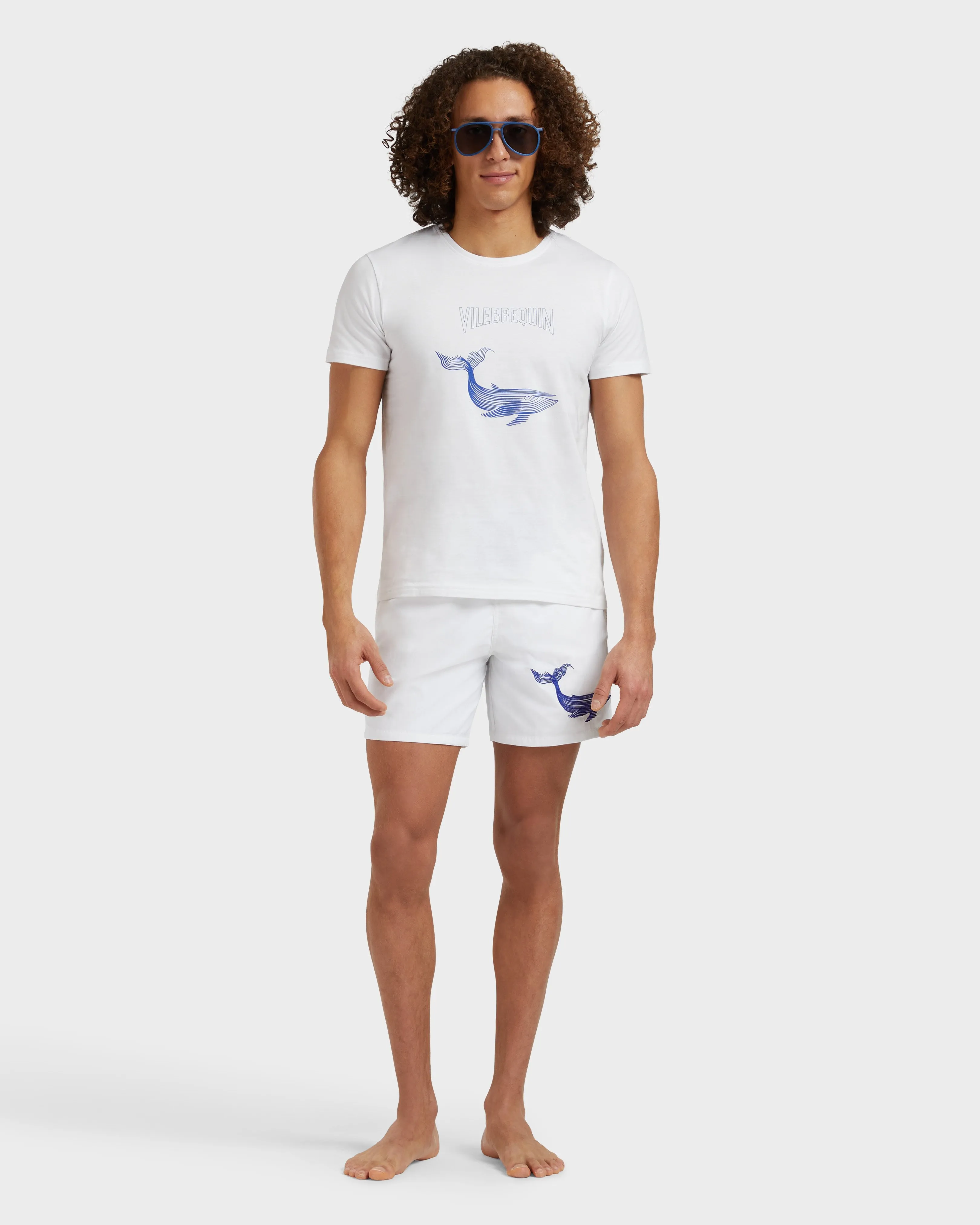 Vilebrequin - Whale Badeshorts Mit Stickerei Für Herren - Bademode - Motu - Weiss - Größe XL – Bild 7