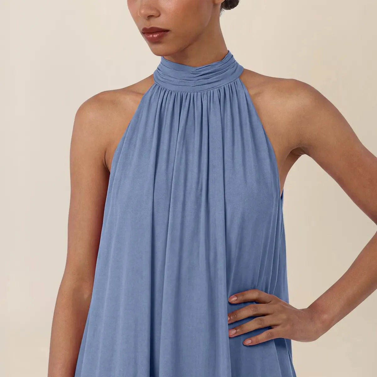 Apart - Chiffonkleid - Größe 36 - blau – Bild 3