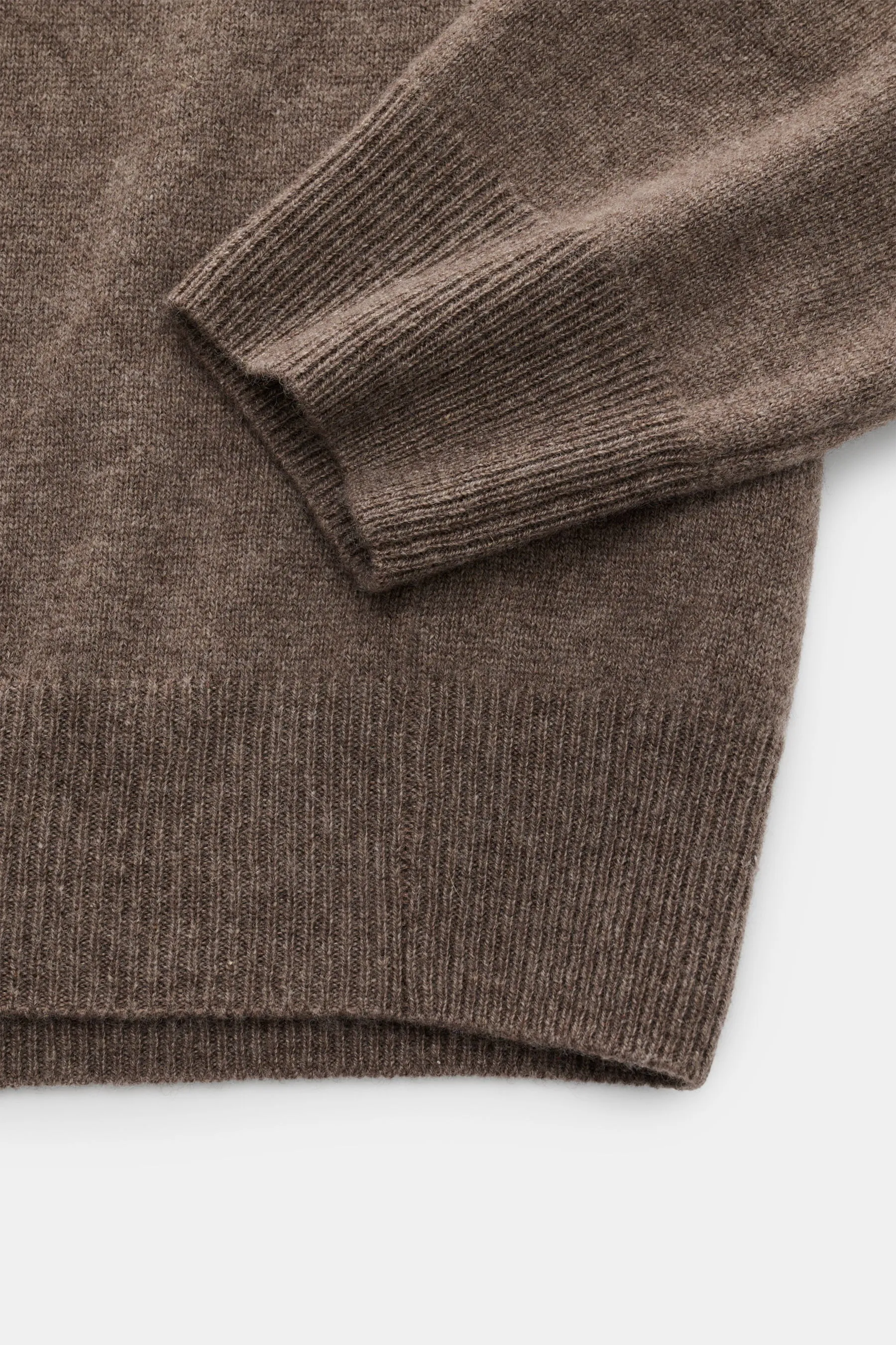 FTC - Herren - Cashmere V-Neck Pullover graubraun – Bild 3