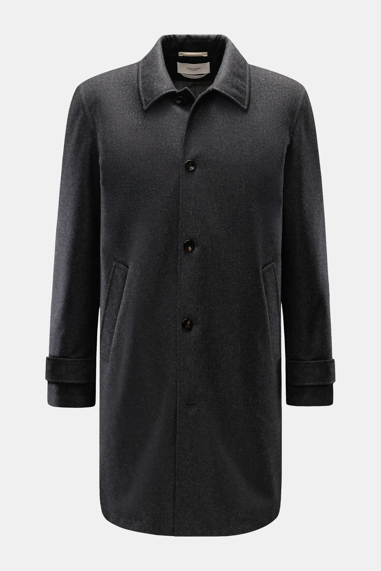 Agnona - Herren - Cashmere Mantel anthrazit Agnona - Herren - Cashmere Mantel anthrazit