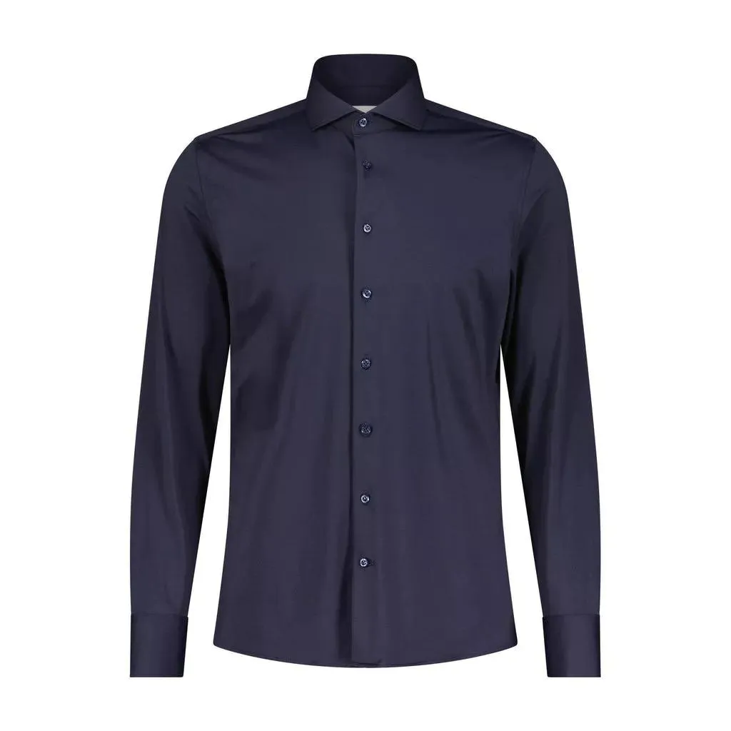 fakts - Slim-Fit Hemd aus Jersey - Größe XL - white fakts - Slim-Fit Hemd aus Jersey - Größe XL - white