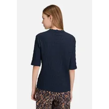 Strukturshirt mit Stehkragen Strukturshirt mit Stehkragen