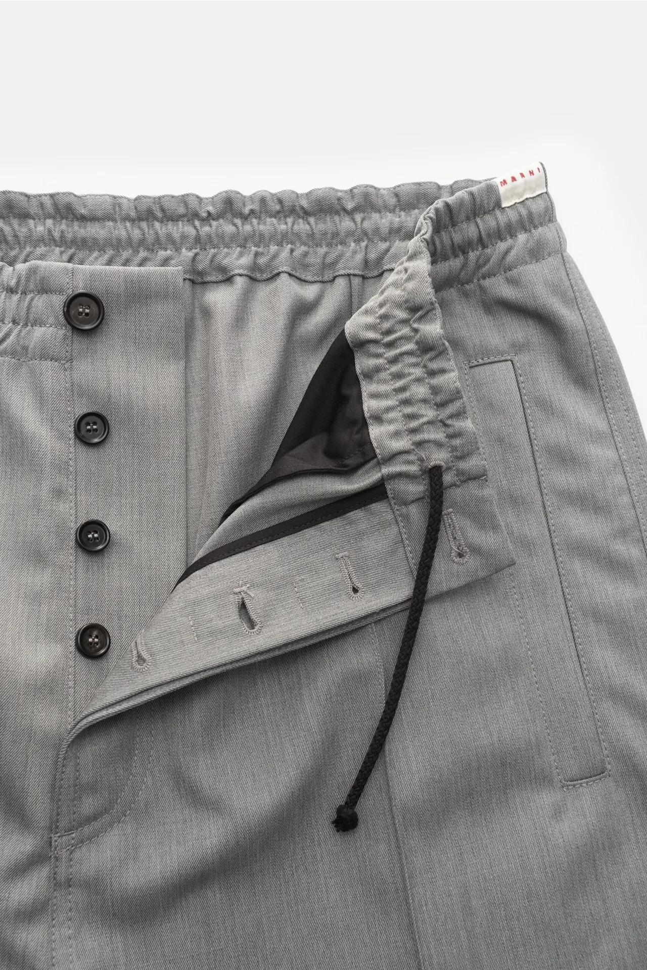 Marni - Herren - Woll-Jogpants grau – Bild 4