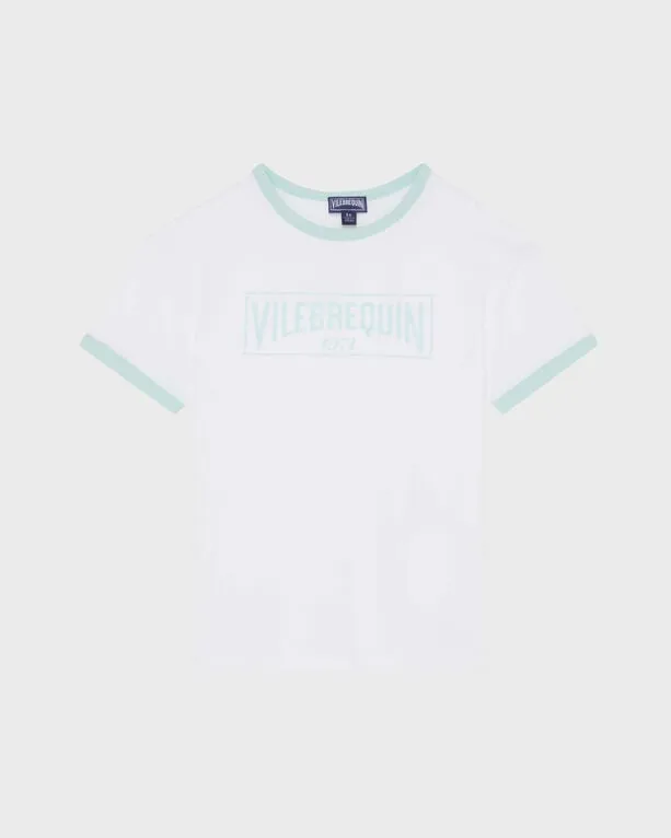 Vilebrequin - T-shirt Mit Zweifarbigem Logo Aus Bio-baumwolle Für Jungen - T-shirt - Glassic - Blau - Größe 2 Vilebrequin - T-shirt Mit Zweifarbigem Logo Aus Bio-baumwolle Für Jungen - T-shirt - Glassic - Blau - Größe 2
