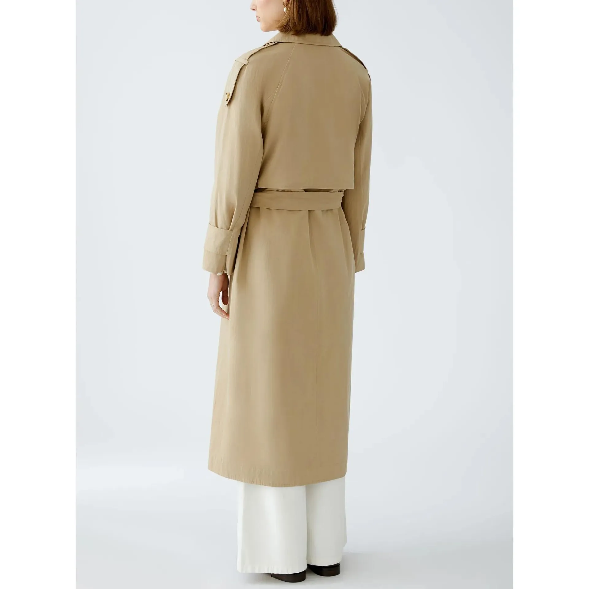 Oui - Trenchcoat - Größe 34 - beige – Bild 2