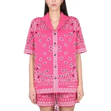 Alanui - Bandana Print Shirt With Classic Collar - Größe S - pink Alanui - Bandana Print Shirt With Classic Collar - Größe S - pink