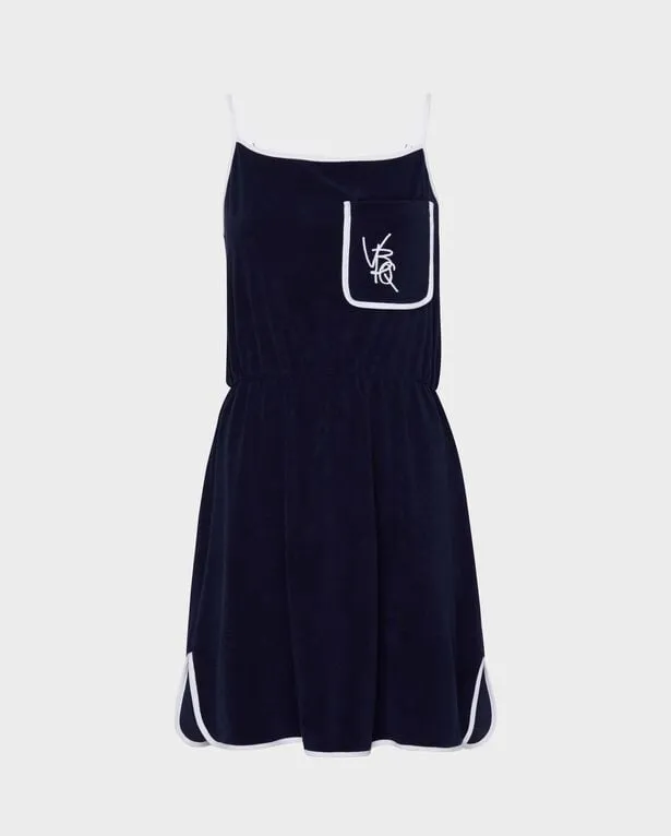 Vilebrequin - Vbq Line Tankkleid Aus Frottee Für Damen - Kleid - Leyna - Blau - Größe XS Vilebrequin - Vbq Line Tankkleid Aus Frottee Für Damen - Kleid - Leyna - Blau - Größe XS