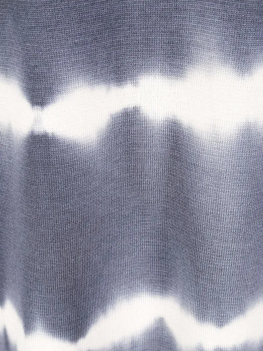 ARCHIVIO B - Shibori Pattern Sweater - Größe XS - blau – Bild 2
