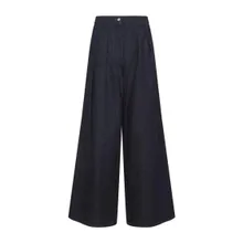 Dries Van Noten - Indigo High-Waisted Wide-Leg Jeans With Exaggerate - Größe XS - blau Dries Van Noten - Indigo High-Waisted Wide-Leg Jeans With Exaggerate - Größe XS - blau