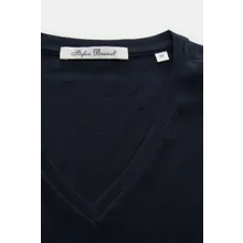 Stefan Brandt - Herren - V-Neck Longsleeve %27Artur%27 dark navy