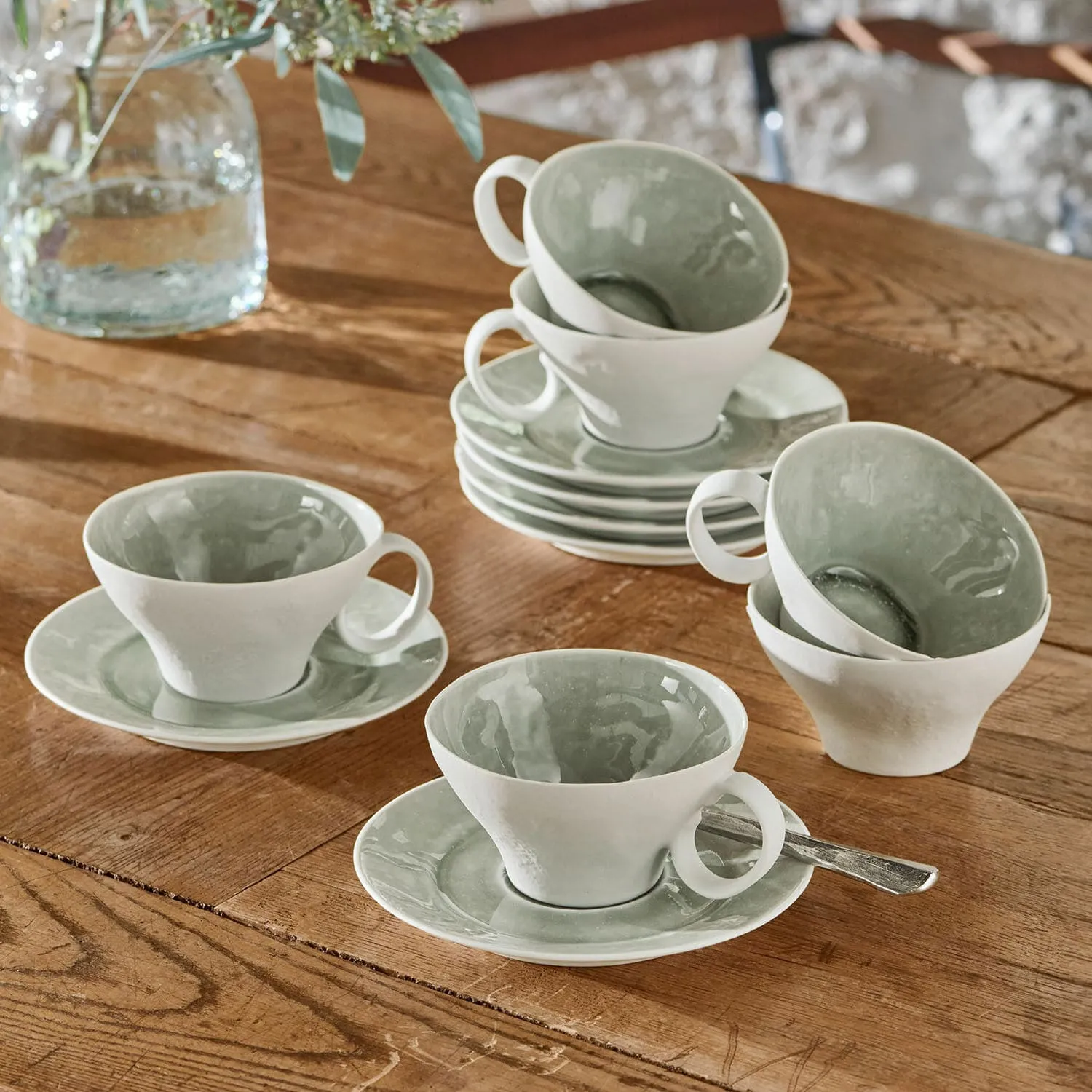 Tasse mit Untertasse 6er Set Braganza – Bild 4