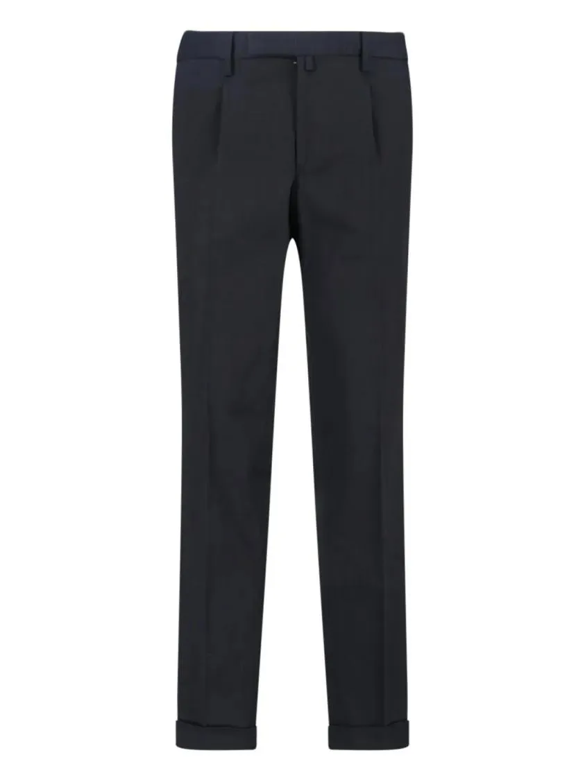 Briglia - Tailored Black Trousers With Silhouette - Größe 56 - schwarz Briglia - Tailored Black Trousers With Silhouette - Größe 56 - schwarz