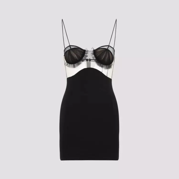 Nensi Dojaka - Black Explosive Flower Bra Dress - Größe M - schwarz – Bild 2