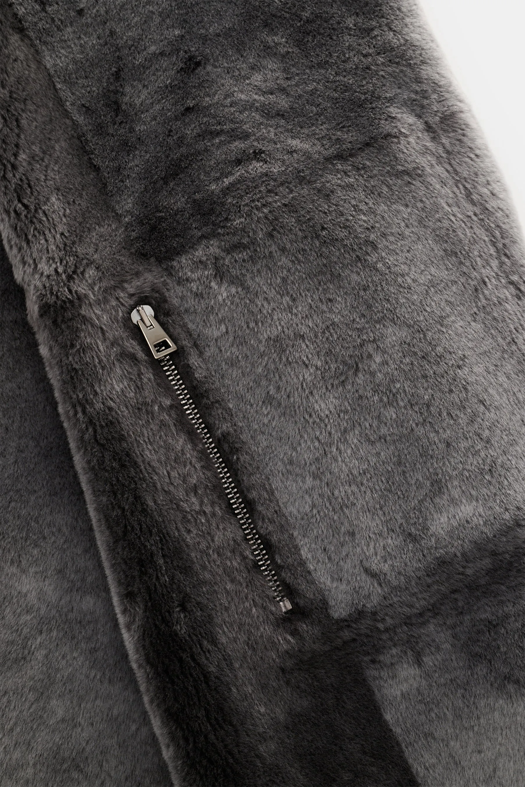 Manzoni 24 - Herren - Lammfellmantel anthrazit – Bild 6