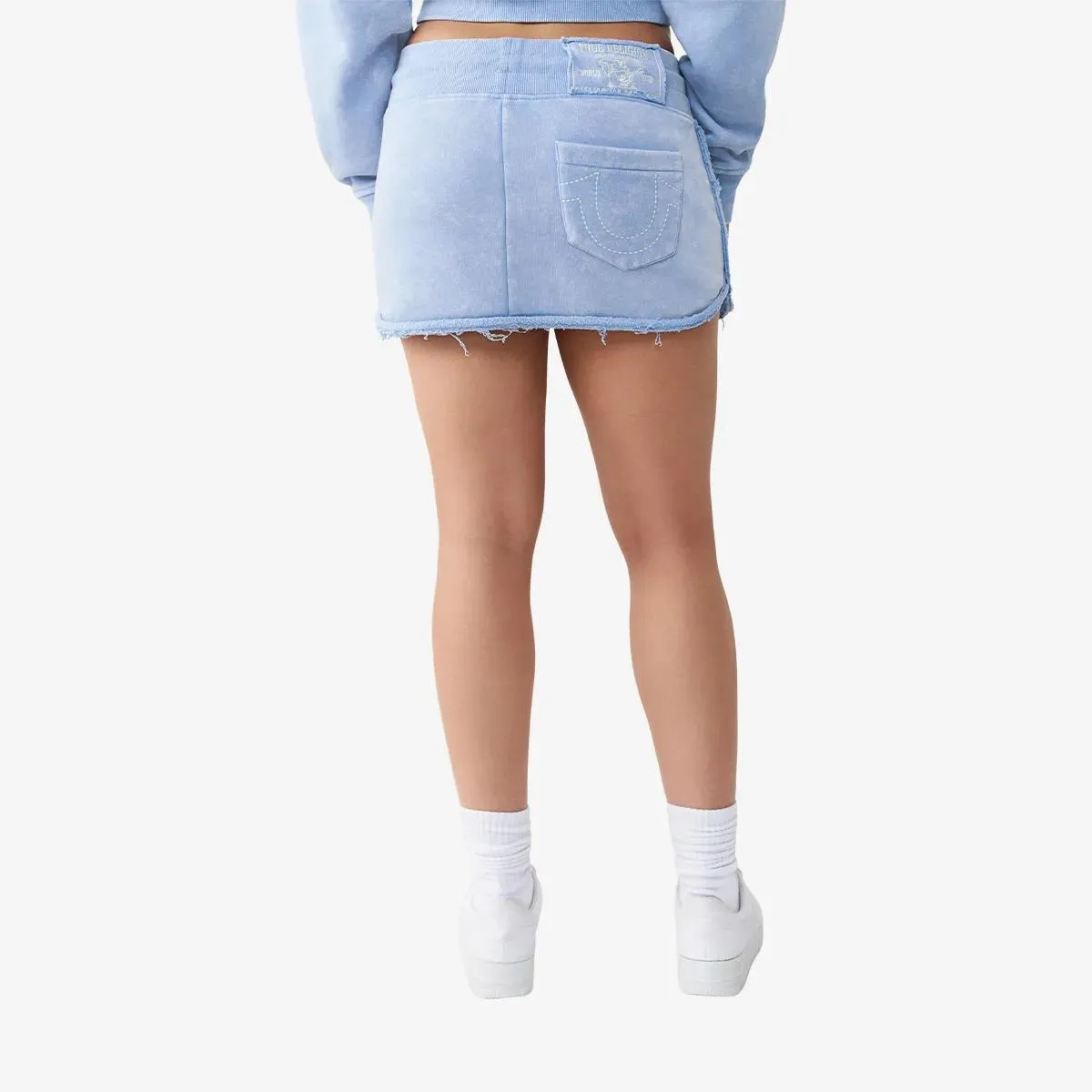 True Religion - Mini-Rock VINTAGE WASH - Größe S - blau – Bild 2