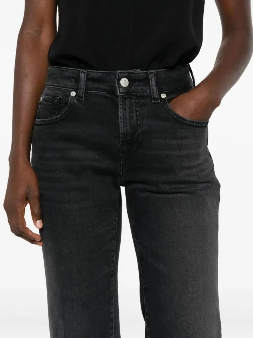 Seven for all Mankind - Classic Black Jeans With Five-Pocket Design - Größe 27 - schwarz – Bild 4