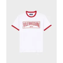 Vilebrequin - T-shirt Aus Leichtem Baumwolljersey Mit Zweifarbigem Logo Für Herren - T-shirt - Partisol - Rot - Größe XXXL Vilebrequin - T-shirt Aus Leichtem Baumwolljersey Mit Zweifarbigem Logo Für Herren - T-shirt - Partisol - Rot - Größe XXXL