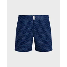 Vilebrequin - Kurze Fish Net Badeshorts Mit Flachem Bund Für Herren - Bademode - Menise - Blau - Größe L Vilebrequin - Kurze Fish Net Badeshorts Mit Flachem Bund Für Herren - Bademode - Menise - Blau - Größe L