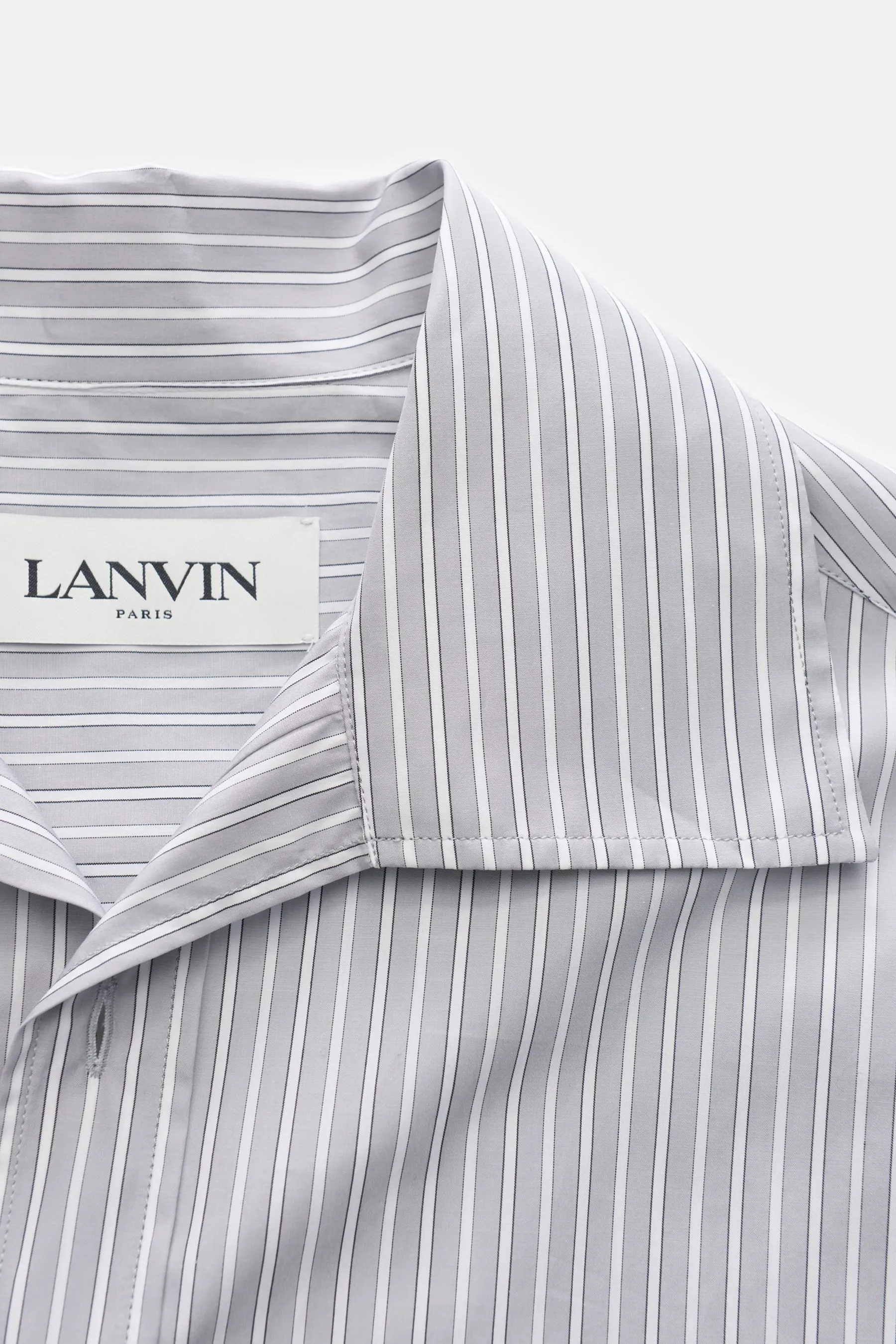 Lanvin - Herren - Casual Hemd hellgrau/weiß gestreift – Bild 2