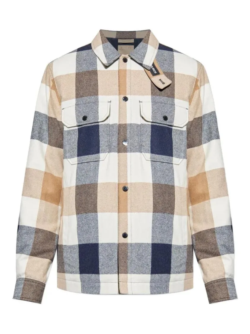 Woolrich - Checked Shirt Jacket - Größe L - beige Woolrich - Checked Shirt Jacket - Größe L - beige