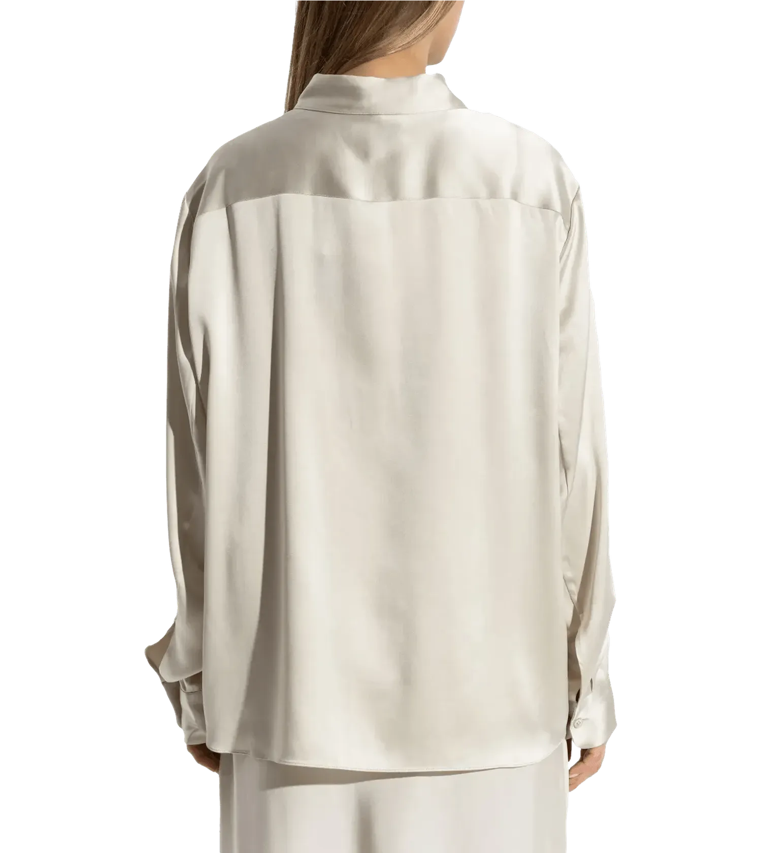 Lisa Yang - Long Sleeved Button-Up Shirt - Größe 02 - champagnerfarben – Bild 2