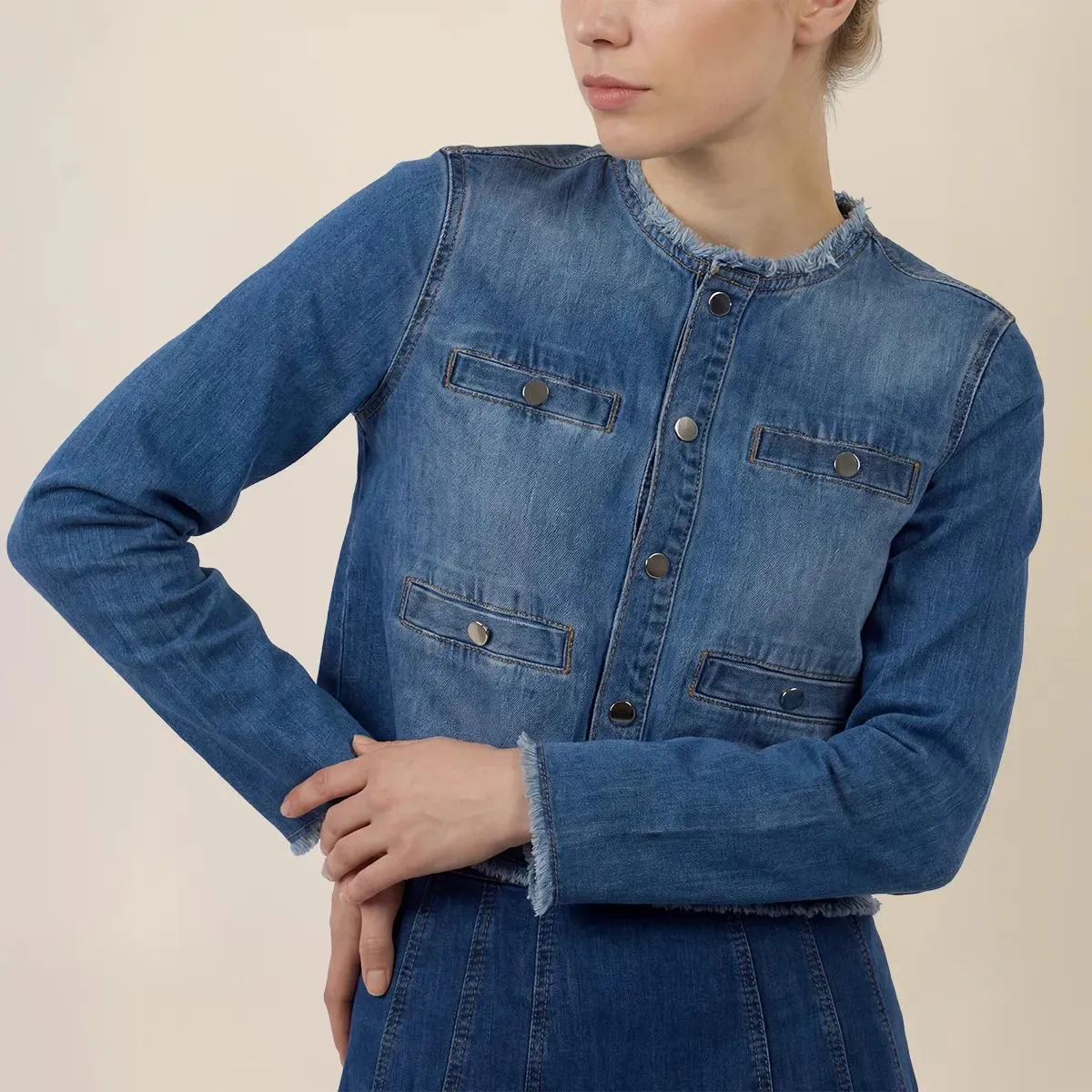 Apart - Jeansjacke - Größe 42 - blau – Bild 3