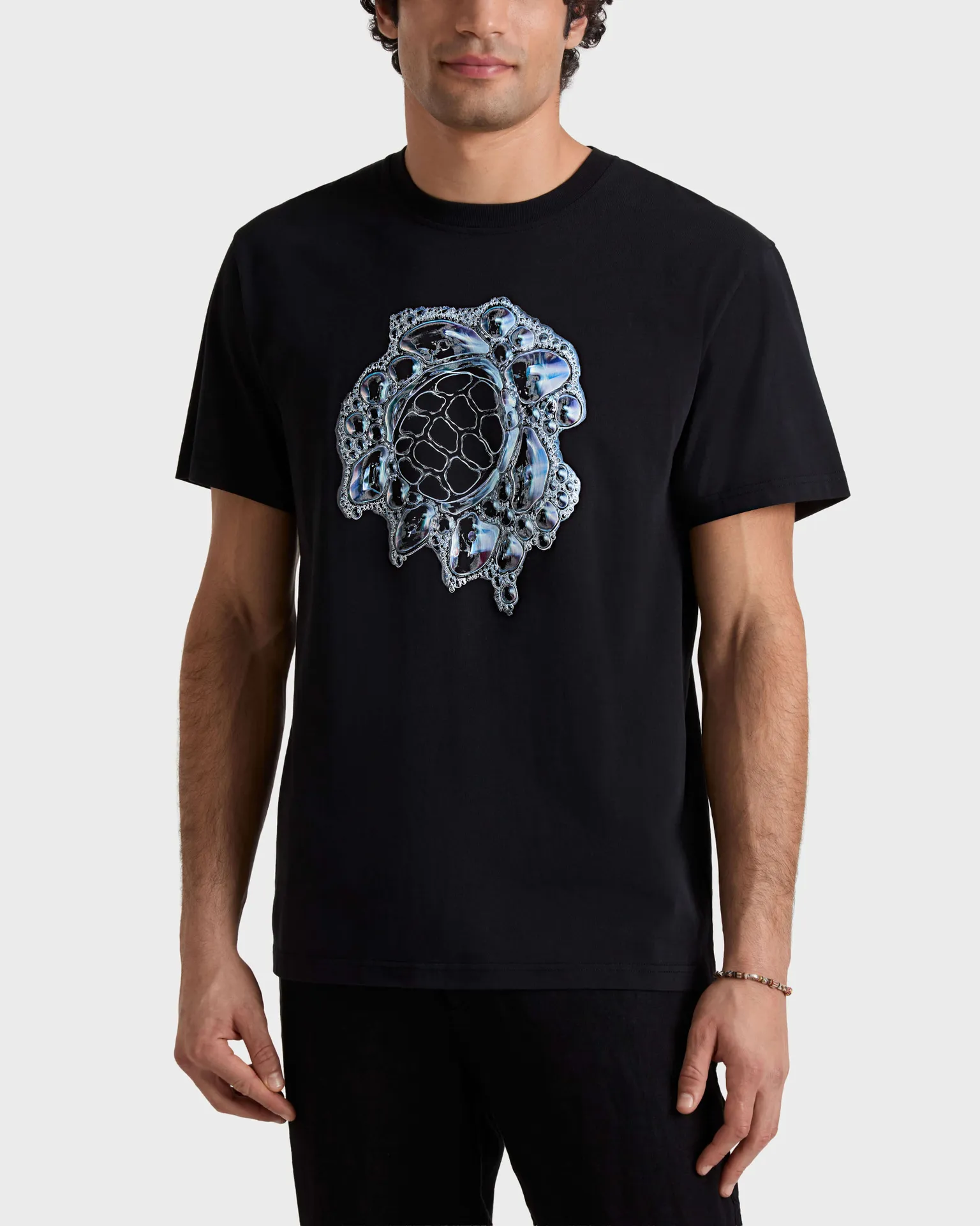 Vilebrequin - Bubble Turtle 3d Oversized-t-shirt Aus Bio-baumwolle Für Herren - T-shirt - Tareck - Schwarz - Größe L – Bild 3