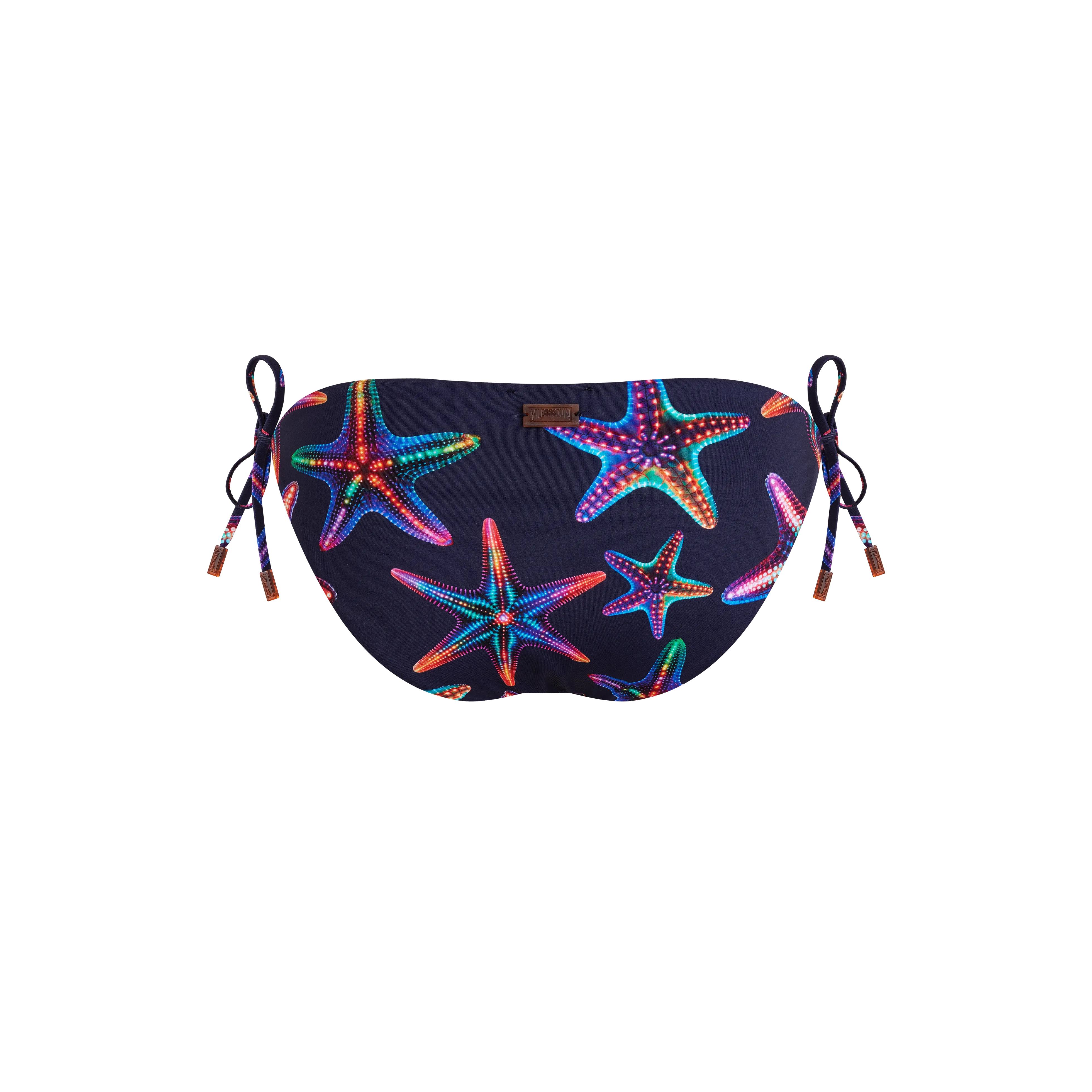 Vilebrequin Disco Stars Bikinihose Zum Seitlichen Binden Für Damen - Flore - Blau - Größe XS – Bild 2