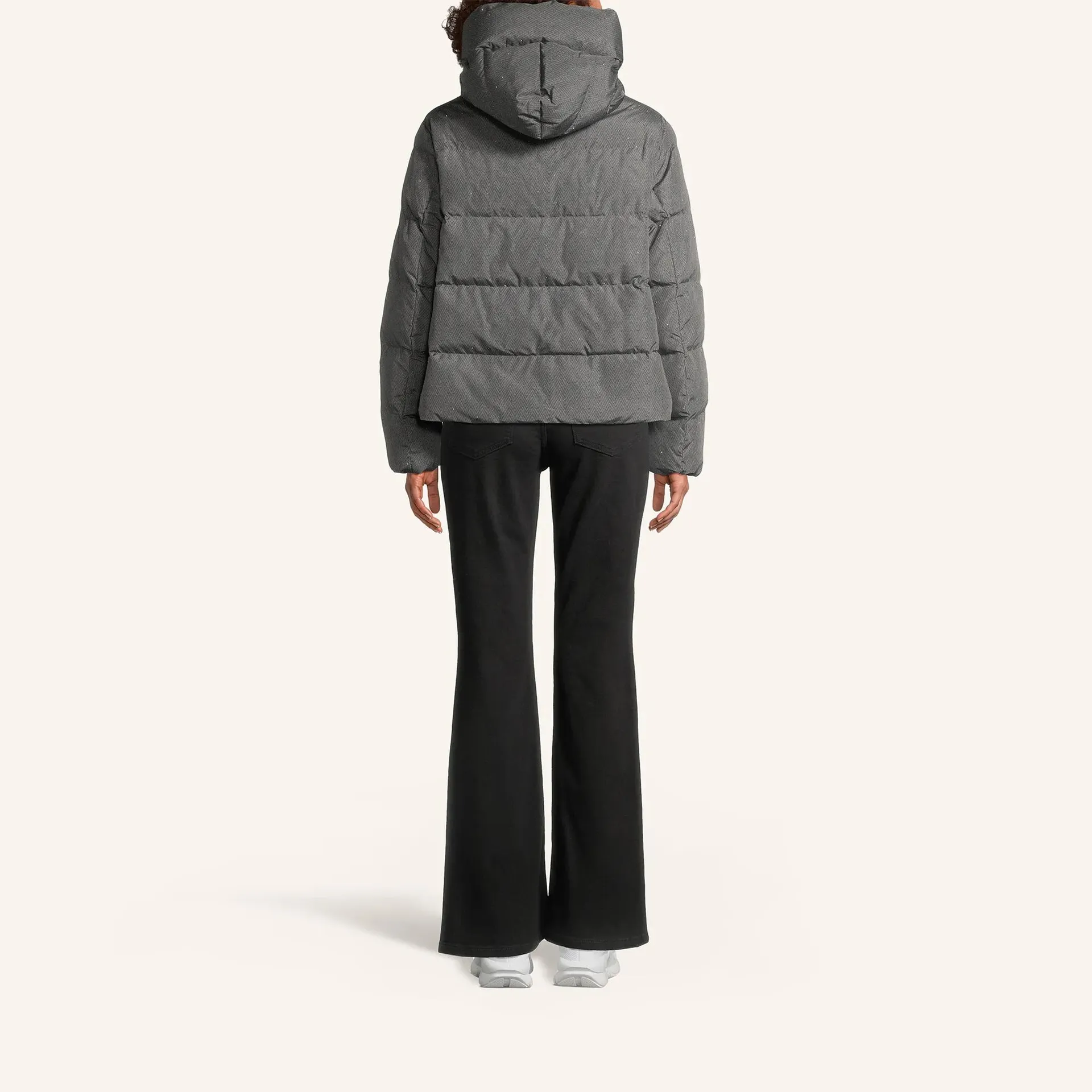 Blonde No8 - Steppjacke METZ mit Schmucksteinen - Größe 40 DAMEN - grau – Bild 3