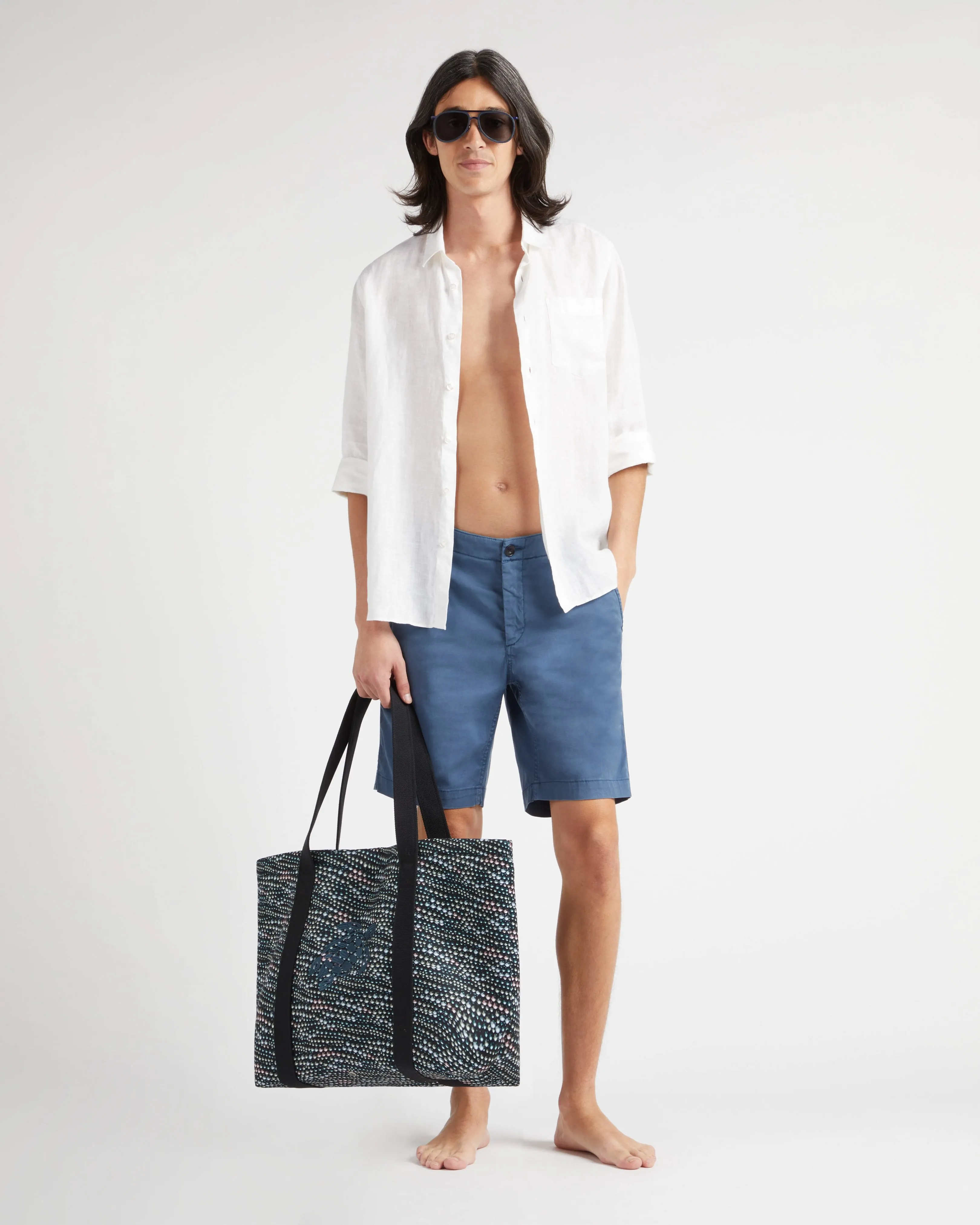 Vilebrequin - Bermudashorts Aus Tencel-gabardine Für Herren - Bermuda - Ponche - Blau - Größe 30 – Bild 5