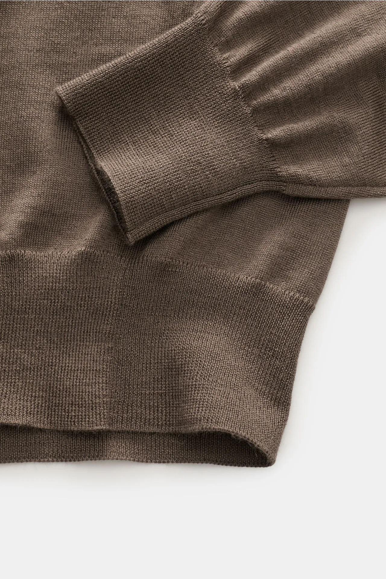 Filippo de Laurentiis - Herren - Feinstrick-Rundhalspullover graubraun – Bild 3