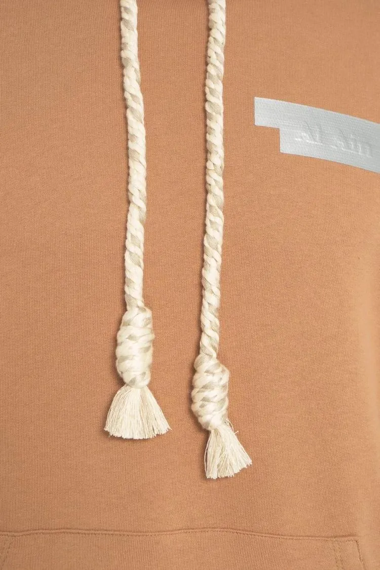 Al Ain - Oversized Cotton Jersey Hoodie With Tennis Court G - Größe M - beige – Bild 3