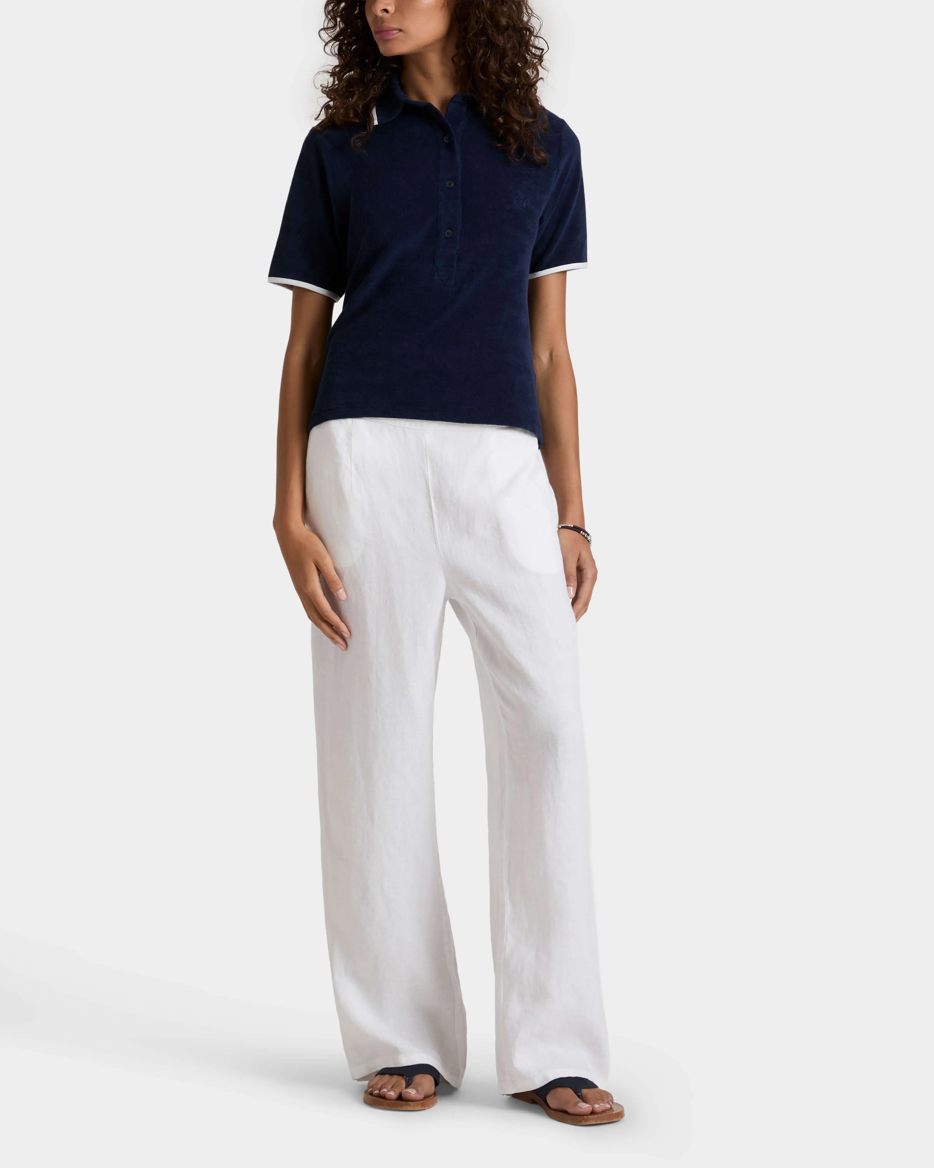 Vilebrequin - Solid Komfort-hose Aus Leinen Für Damen - Hose - Louizon - Weiss - Größe L – Bild 3