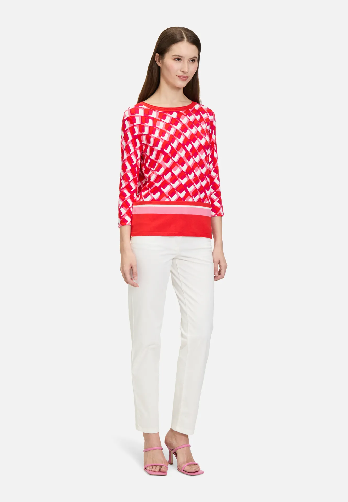 Basic-Strickpullover mit Print – Bild 2