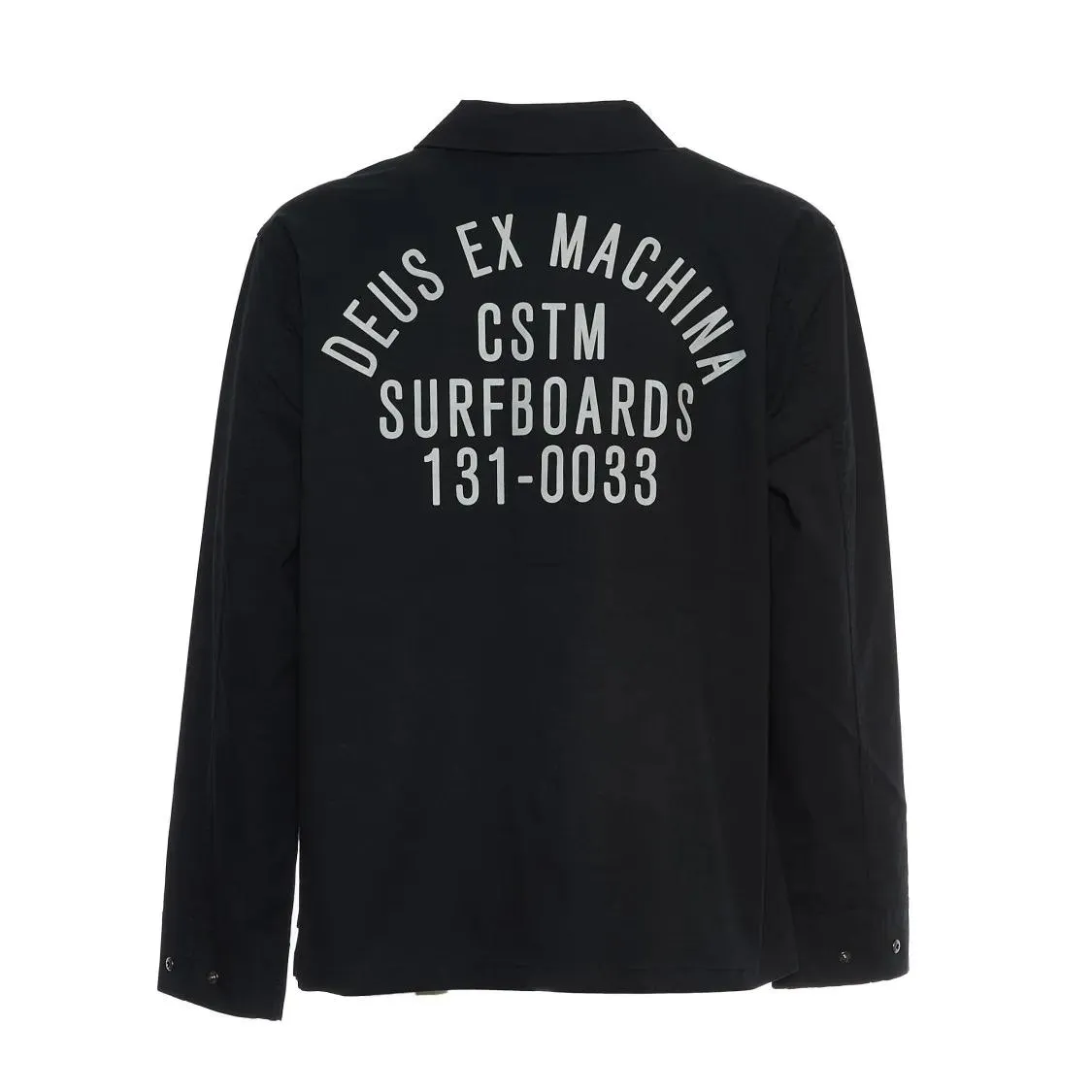 DEUS - Deus Poplin Surf Shirt With Classic Collar - Größe XS - schwarz – Bild 2