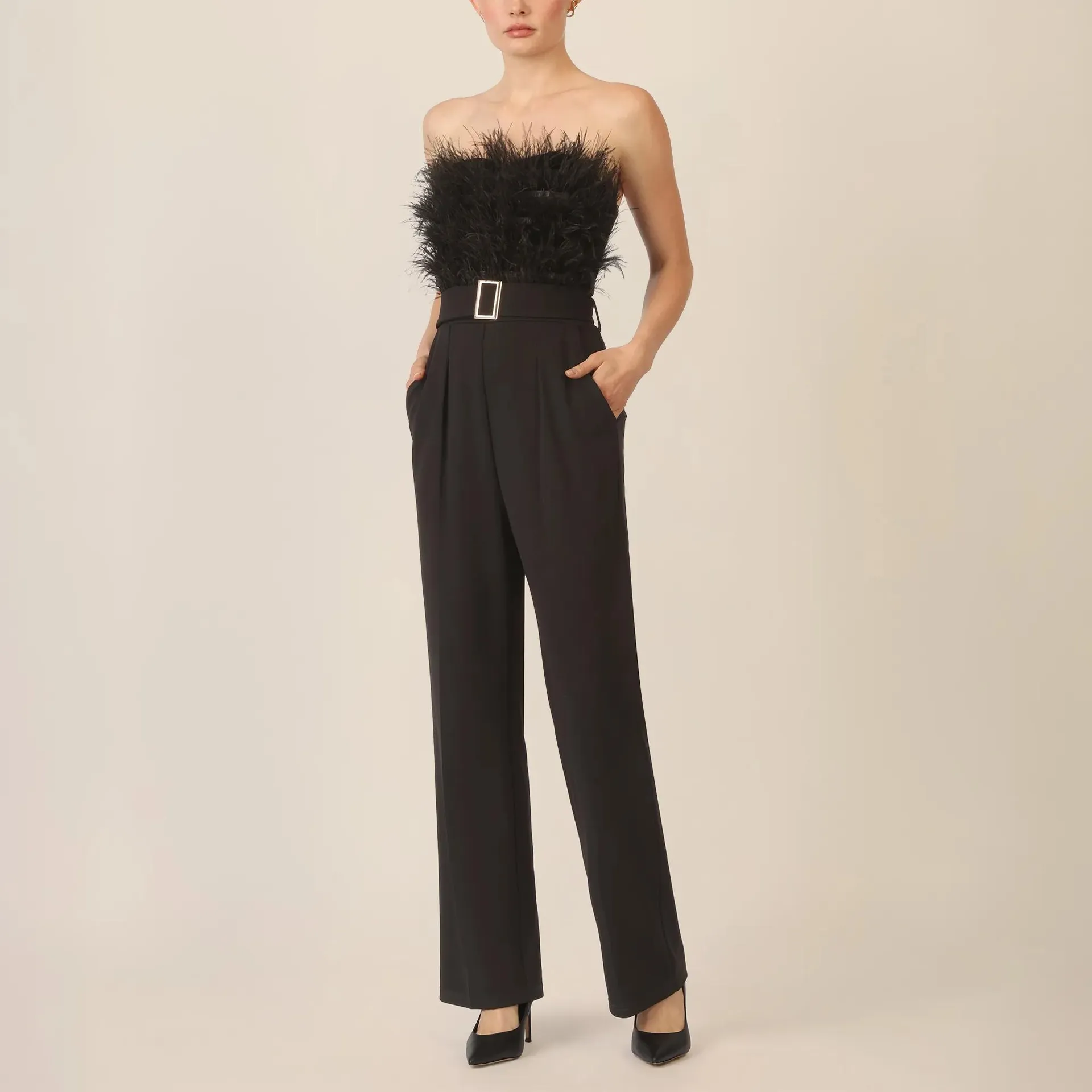 Apart - Abendoverall - Größe 38 - schwarz – Bild 4