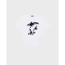 Vilebrequin - T-shirt In Regulärer Passform Mit Orcas-design Für Jungen - T-shirt - Gabin - Weiss - Größe 10 Vilebrequin - T-shirt In Regulärer Passform Mit Orcas-design Für Jungen - T-shirt - Gabin - Weiss - Größe 10