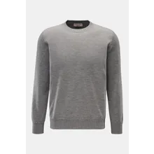 Fioroni - Herren - Cashmere Rundhalspullover grau meliert Fioroni - Herren - Cashmere Rundhalspullover grau meliert
