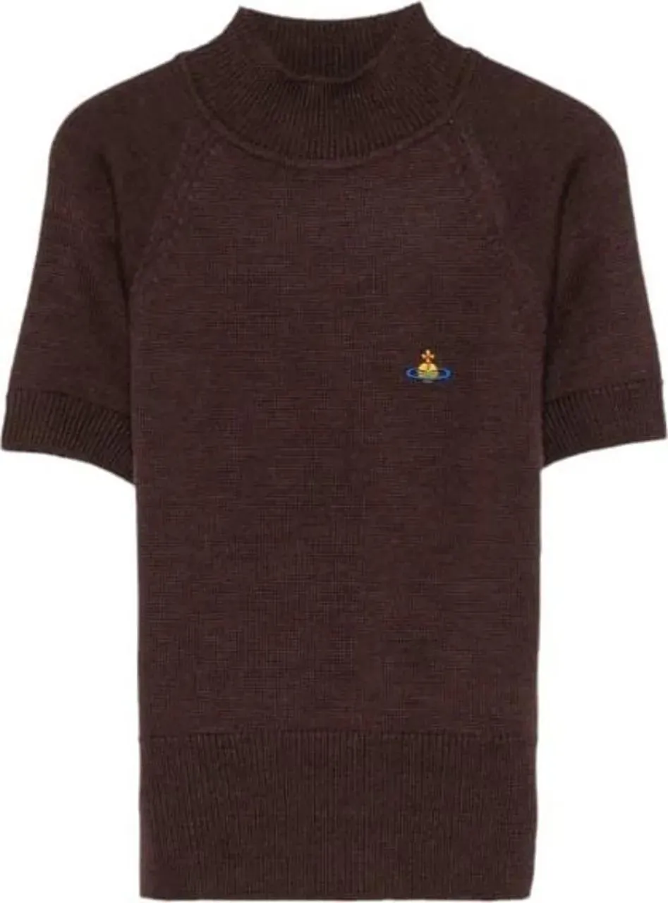 Vivienne Westwood - Bea Turtleneck Top Brown - Größe M - braun Vivienne Westwood - Bea Turtleneck Top Brown - Größe M - braun